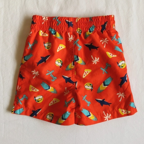 joe fresh orange surf swim trunks 18-24 months baby toddler boy - Picture 6 of 6